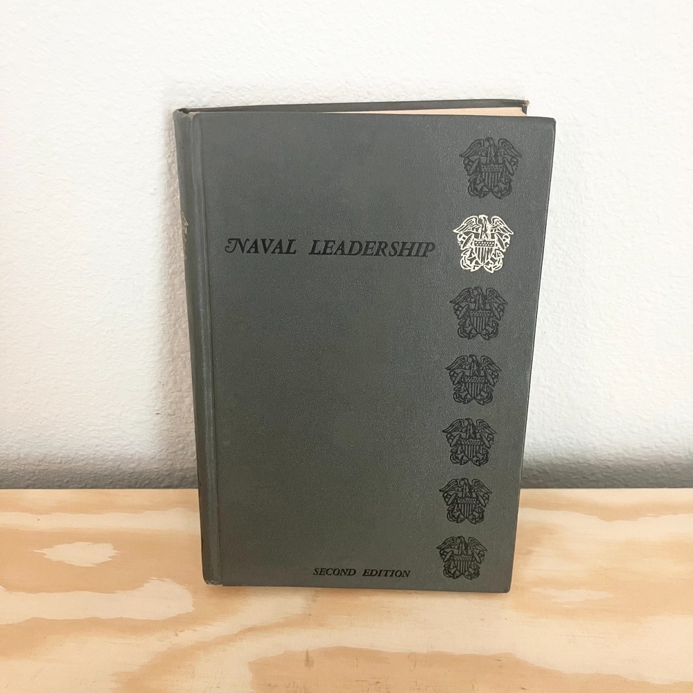 Vintage 1959 Naval Leadership US Naval Institute Hardcover Book Second Edition